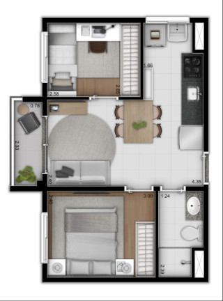 Imagem Apartamento com 2 Quartos à Venda, 36 m² em Vila Olímpia - São Paulo Imagem Apartamento com 2 Quartos à Venda, 36 m² em Vila Olímpia - São Paulo