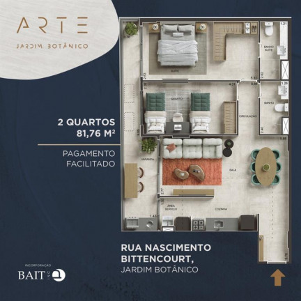 Imagem Apartamento com 2 Quartos à Venda, 81 m² em Jardim Botânico - Rio De Janeiro