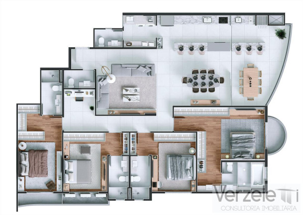 Imagem Apartamento com 3 Quartos à Venda, 304 m² em Praia Brava - Itajaí Imagem Apartamento com 3 Quartos à Venda, 304 m² em Praia Brava - Itajaí
