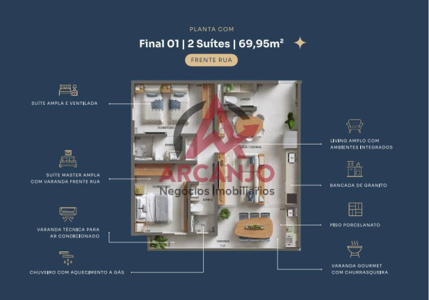 Imagem Apartamento com 2 Quartos à Venda, 65 m² em Martim De Sá - Caraguatatuba Imagem Apartamento com 2 Quartos à Venda, 65 m² em Martim De Sá - Caraguatatuba