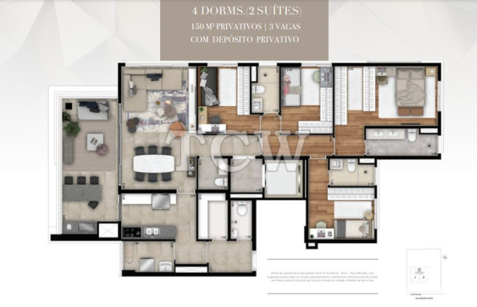 Apartamento com 3 Quartos à Venda, 147 m² em Aclimação - São Paulo