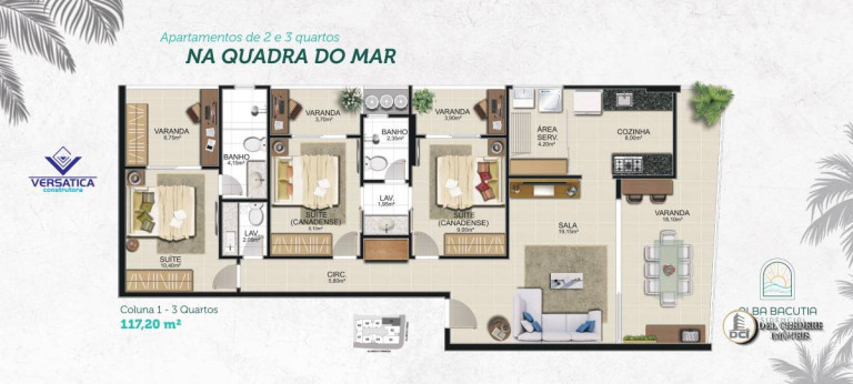 Imagem Apartamento com 2 Quartos à Venda, 70 m² em Enseada Azul - Guarapari