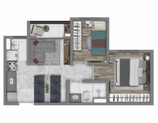 Imagem Imóvel com 3 Quartos à Venda, 55 m² em Belenzinho - São Paulo