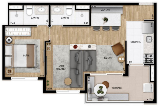 Imagem Apartamento com 3 Quartos à Venda, 67 m² em Mooca - São Paulo