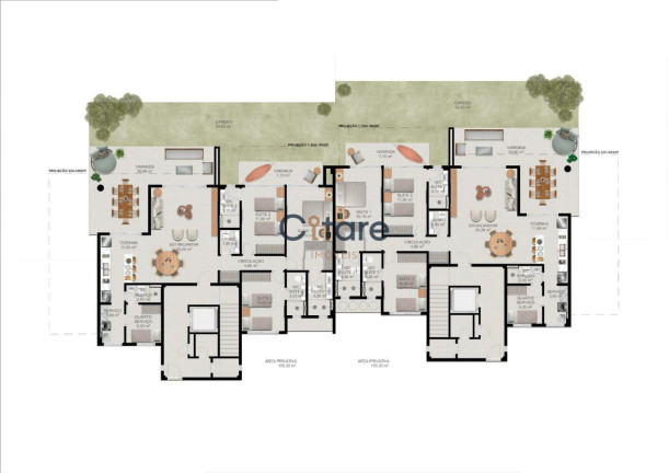 Imagem Apartamento com 3 Quartos à Venda, em Guajiru - Trairi Imagem Apartamento com 3 Quartos à Venda, em Guajiru - Trairi