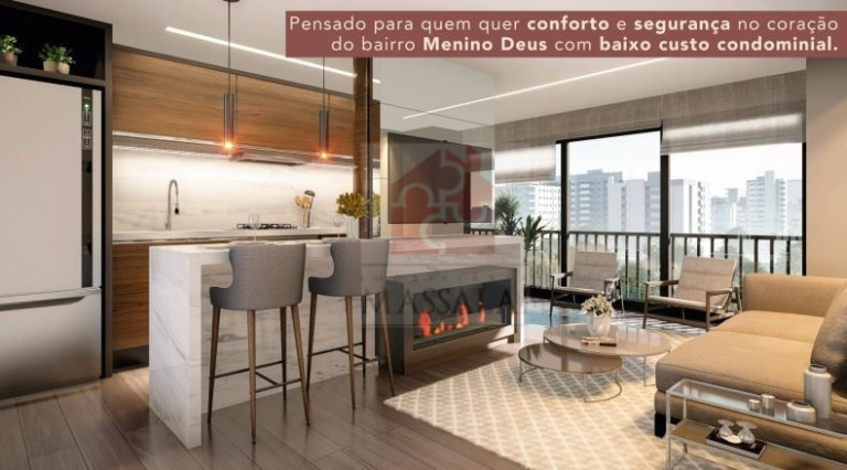 Apartamento com 2 Quartos à Venda, 63 m² em Menino Deus - Porto Alegre