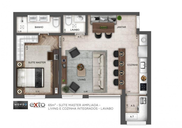 Imagem Imóvel com 2 Quartos à Venda, 65 m² em Vila Andrade - São Paulo