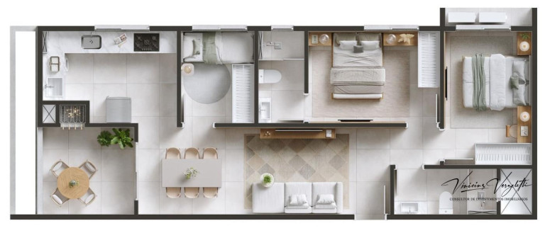 Imagem Apartamento com 3 Quartos à Venda, 69 m² em Morretes