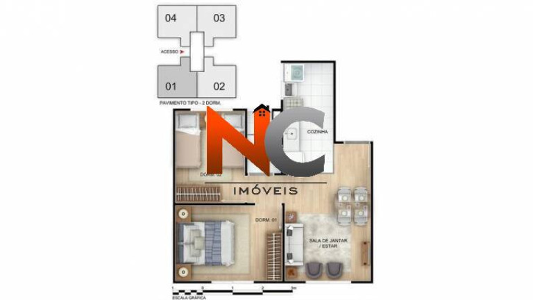 Imagem Apartamento com 2 Quartos à Venda, 40 m² em Bangu - Rio De Janeiro Imagem Apartamento com 2 Quartos à Venda, 40 m² em Bangu - Rio De Janeiro