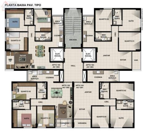 Imagem Apartamento com 3 Quartos à Venda, 63 m² em Casa Amarela - Recife