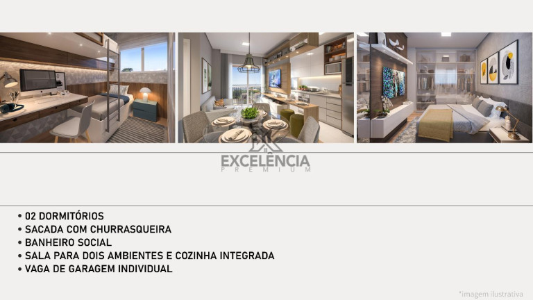 Imagem Apartamento com 2 Quartos à Venda, 45 m² em Boneca Do Iguaçu - São José Dos Pinhais Imagem Apartamento com 2 Quartos à Venda, 45 m² em Boneca Do Iguaçu - São José Dos Pinhais