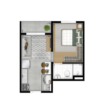 Imagem Imóvel com 1 Quarto à Venda, 25 m² em Mooca - São Paulo