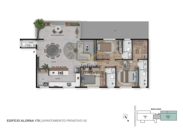 Imagem Apartamento com 3 Quartos à Venda, 125 m² em Serra - Belo Horizonte