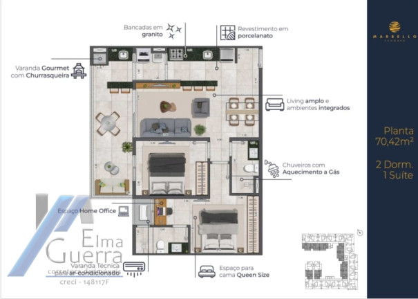 Imagem Apartamento com 2 Quartos à Venda, 70 m² em Praia Grande - Ubatuba
