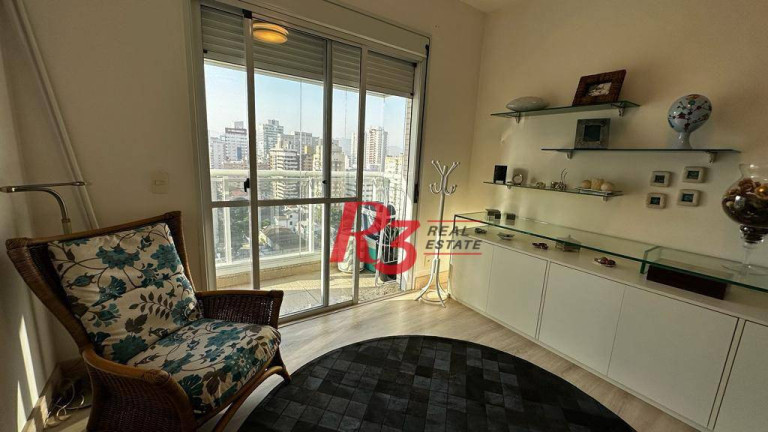 Imagem Apartamento com 3 Quartos para Alugar, 181 m² em Gonzaga - Santos