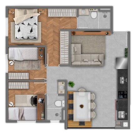 Imagem Apartamento com 3 Quartos à Venda, 60 m² em Vila Centenário - São Paulo