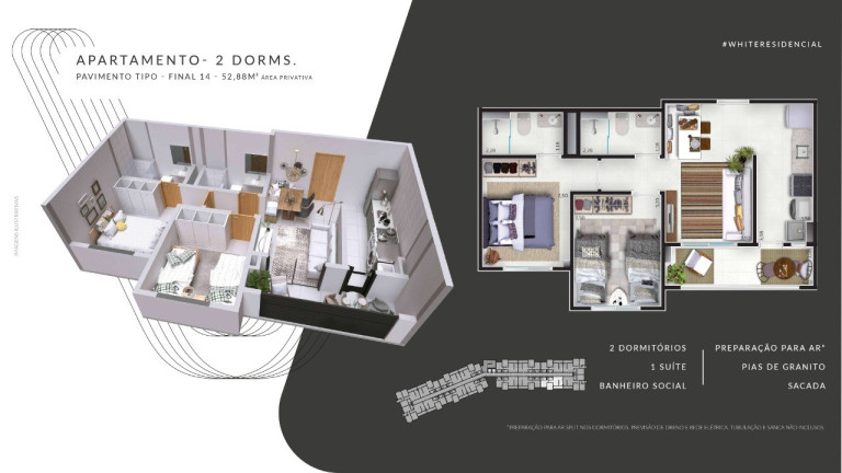Imagem Imóvel com 2 Quartos à Venda, 52 m² em Bonfim Paulista - Terras De Santa Martha - Ribeirão Preto