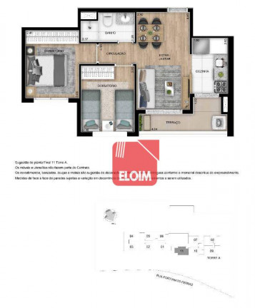 Imagem Apartamento com 2 Quartos à Venda, 47 m² em Vila Anastácio - São Paulo