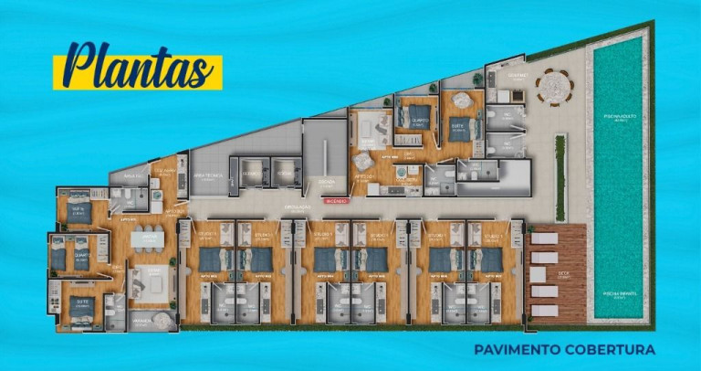 Imagem Apartamento com 3 Quartos à Venda, 74 m² em Ponta De Matos - Cabedelo