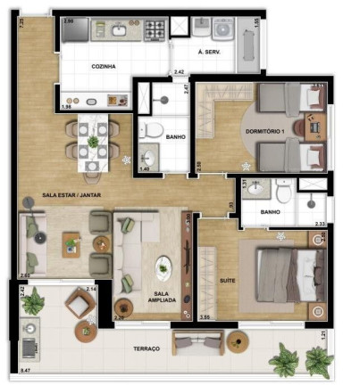 Imagem Apartamento com 3 Quartos à Venda, 122 m² em Vila Santa Catarina - São Paulo Imagem Apartamento com 3 Quartos à Venda, 122 m² em Vila Santa Catarina - São Paulo