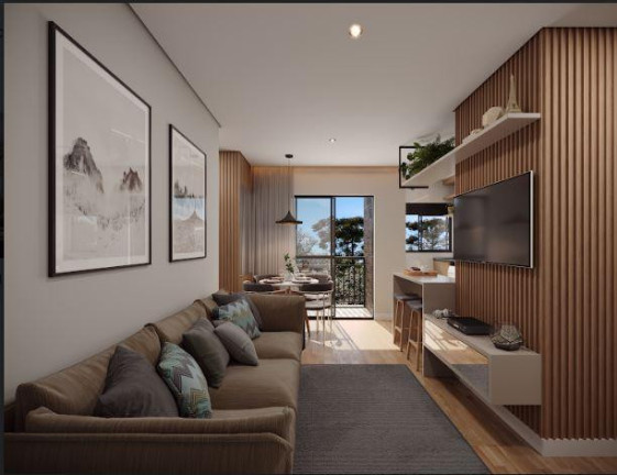 Imagem Apartamento com 2 Quartos à Venda, 56 m² em Santa Cândida - Curitiba