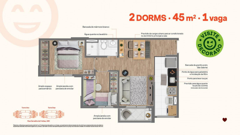 Imagem Apartamento com 2 Quartos à Venda, 45 m² em Vila Andrade - São Paulo Imagem Apartamento com 2 Quartos à Venda, 45 m² em Vila Andrade - São Paulo