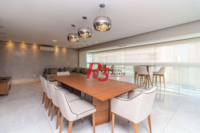 Imagem Apartamento com 4 Quartos à Venda ou Locação, 192 m² em Gonzaga - Santos
