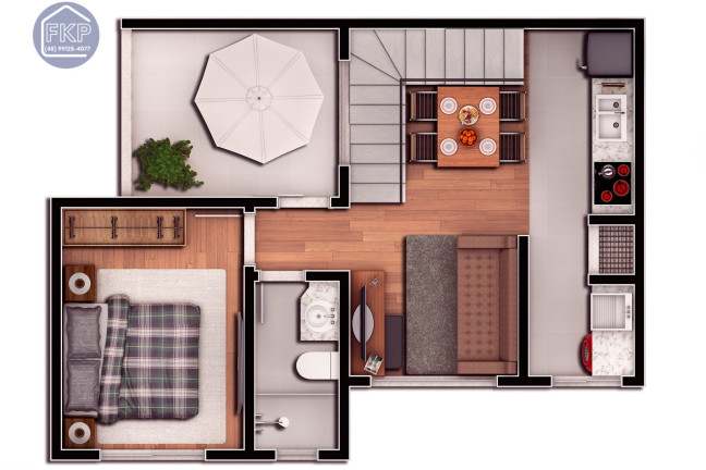 Imagem Cobertura com 3 Quartos à Venda, 90 m² em Ressacada - Itajaí