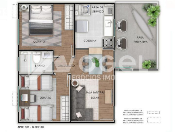 Imagem Apartamento com 1 Quarto à Venda, 48 m² em Estância Velha - Canoas Imagem Apartamento com 1 Quarto à Venda, 48 m² em Estância Velha - Canoas