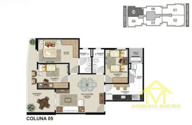 Imagem Apartamento com 3 Quartos à Venda, 95 m² em Praia Da Costa - Vila Velha Imagem Apartamento com 3 Quartos à Venda, 95 m² em Praia Da Costa - Vila Velha