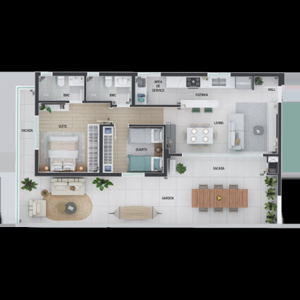 Imagem Cobertura com 2 Quartos à Venda, 147 m² em Portão - Curitiba