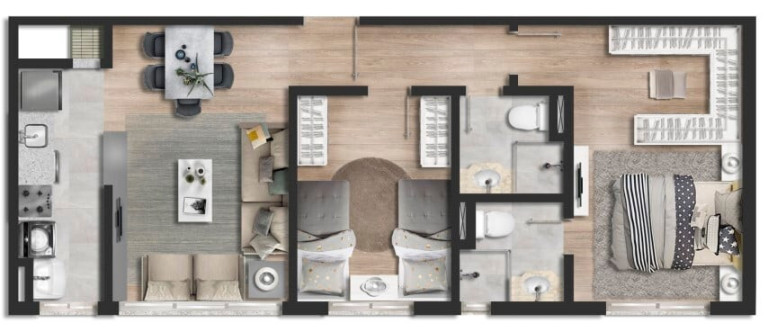 Imagem Apartamento com 2 Quartos à Venda, 67 m² em Mont Serrat - Porto Alegre