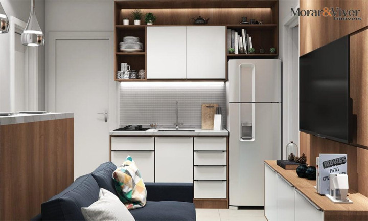 Imagem Imóvel com 1 Quarto à Venda, 22 m² em Centro - Curitiba