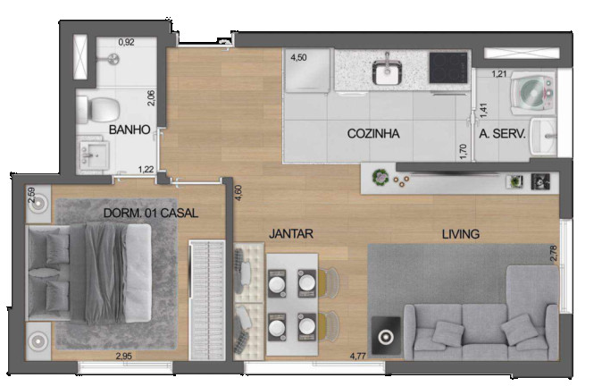 Imagem Apartamento com 2 Quartos à Venda, 39 m² em Moema - São Paulo