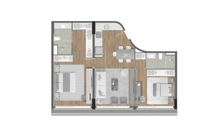 Imagem Apartamento com 1 Quarto à Venda, 103 m² em Itaim Bibi - São Paulo
