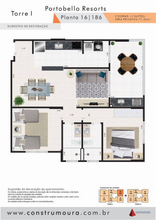 Imagem Apartamento com 2 Quartos à Venda, 77 m² em Centro - Mongaguá