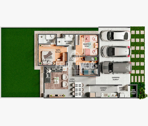 Imagem Casa com 3 Quartos à Venda, 131 m² em Sim - Feira De Santana Imagem Casa com 3 Quartos à Venda, 131 m² em Sim - Feira De Santana