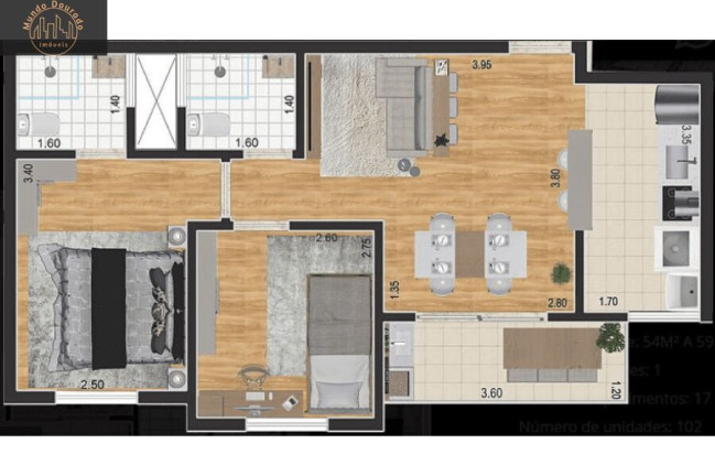 Imagem Apartamento com 2 Quartos à Venda, 54 m² em Utinga - Santo André Imagem Apartamento com 2 Quartos à Venda, 54 m² em Utinga - Santo André