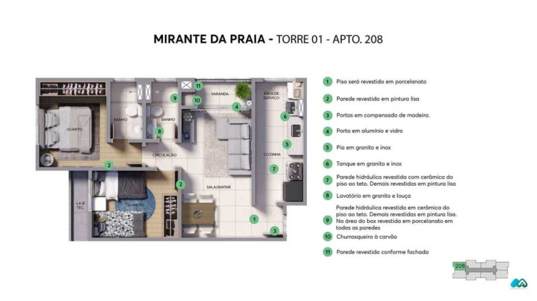 Imagem Apartamento com 2 Quartos à Venda, 57 m² em Cruz Das Almas - Maceió