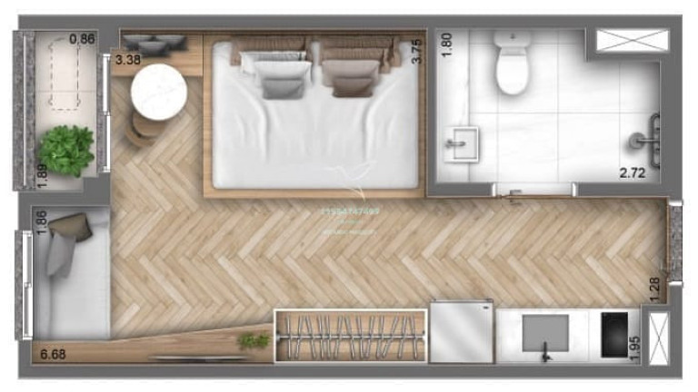 Imagem Studio com 1 Quarto à Venda, 27 m² em Moema - São Paulo