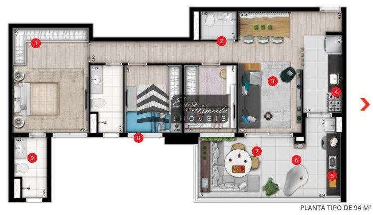 Imagem Apartamento com 3 Quartos à Venda, 103 m² em Tatuapé - São Paulo Imagem Apartamento com 3 Quartos à Venda, 103 m² em Tatuapé - São Paulo
