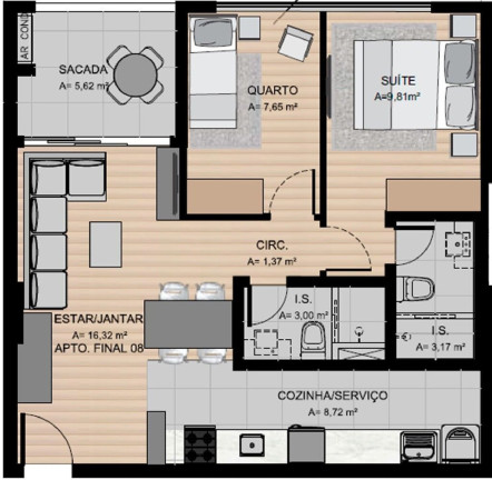 Imagem Apartamento com 2 Quartos à Venda, 61 m² em Bigorrilho - Curitiba Imagem Apartamento com 2 Quartos à Venda, 61 m² em Bigorrilho - Curitiba