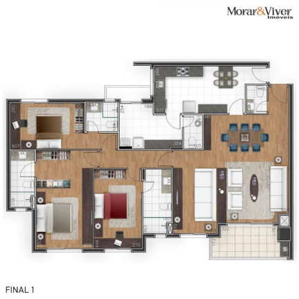 Imagem Apartamento com 3 Quartos à Venda, 146 m² em Juvevê - Curitiba Imagem Apartamento com 3 Quartos à Venda, 146 m² em Juvevê - Curitiba