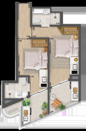 Imagem Imóvel com 2 Quartos à Venda, 49 m² em Copacabana - Rio De Janeiro Imagem Imóvel com 2 Quartos à Venda, 49 m² em Copacabana - Rio De Janeiro