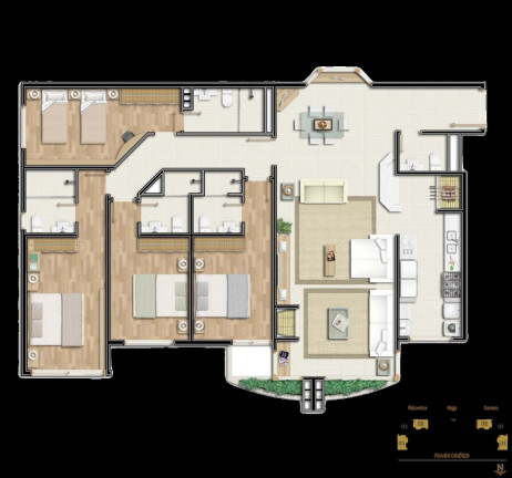 Imagem Apartamento com 3 Quartos à Venda, 179 m² em Centro - Gramado Imagem Apartamento com 3 Quartos à Venda, 179 m² em Centro - Gramado