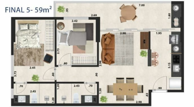 Imagem Apartamento com 2 Quartos à Venda, em Marapé - Santos Imagem Apartamento com 2 Quartos à Venda, em Marapé - Santos