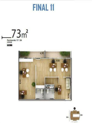 Imagem Sala Comercial à Venda, 73 m² em Boqueirão - Praia Grande Imagem Sala Comercial à Venda, 73 m² em Boqueirão - Praia Grande