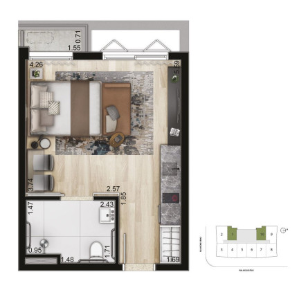 Imagem Apartamento com 2 Quartos à Venda, 59 m² em Vila Nova Conceição - São Paulo