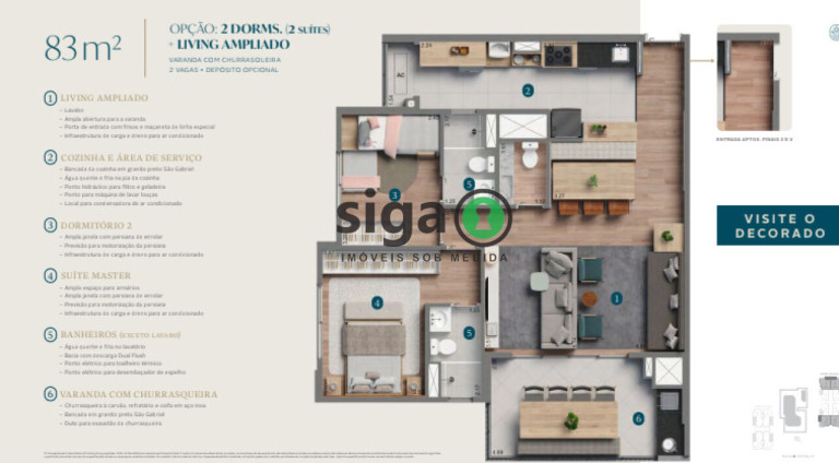 Imagem Apartamento com 3 Quartos à Venda, 83 m² em Vila Andrade - São Paulo Imagem Apartamento com 3 Quartos à Venda, 83 m² em Vila Andrade - São Paulo