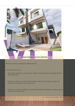 Imagem Sobrado com 3 Quartos à Venda, 128 m² em São Sebastião - Palhoça